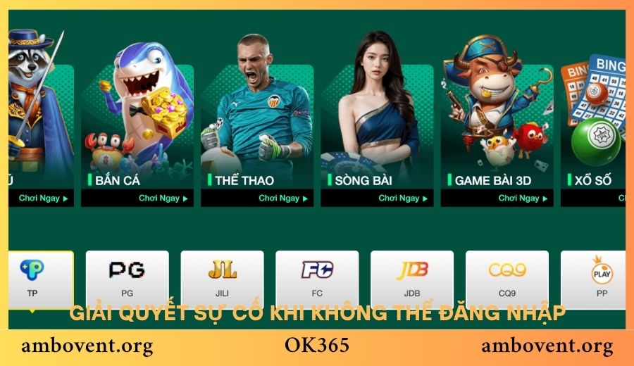 Giải quyết sự cố khi không thể đăng nhập OK365