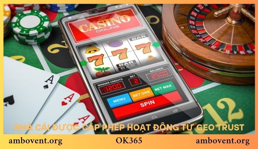 Nhà cái được cấp phép hoạt động từ GEO TRUST