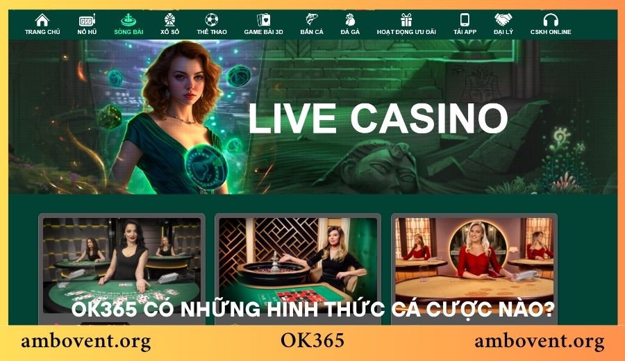 Hỏi đáp OK365 có những hình thức cá cược nào?